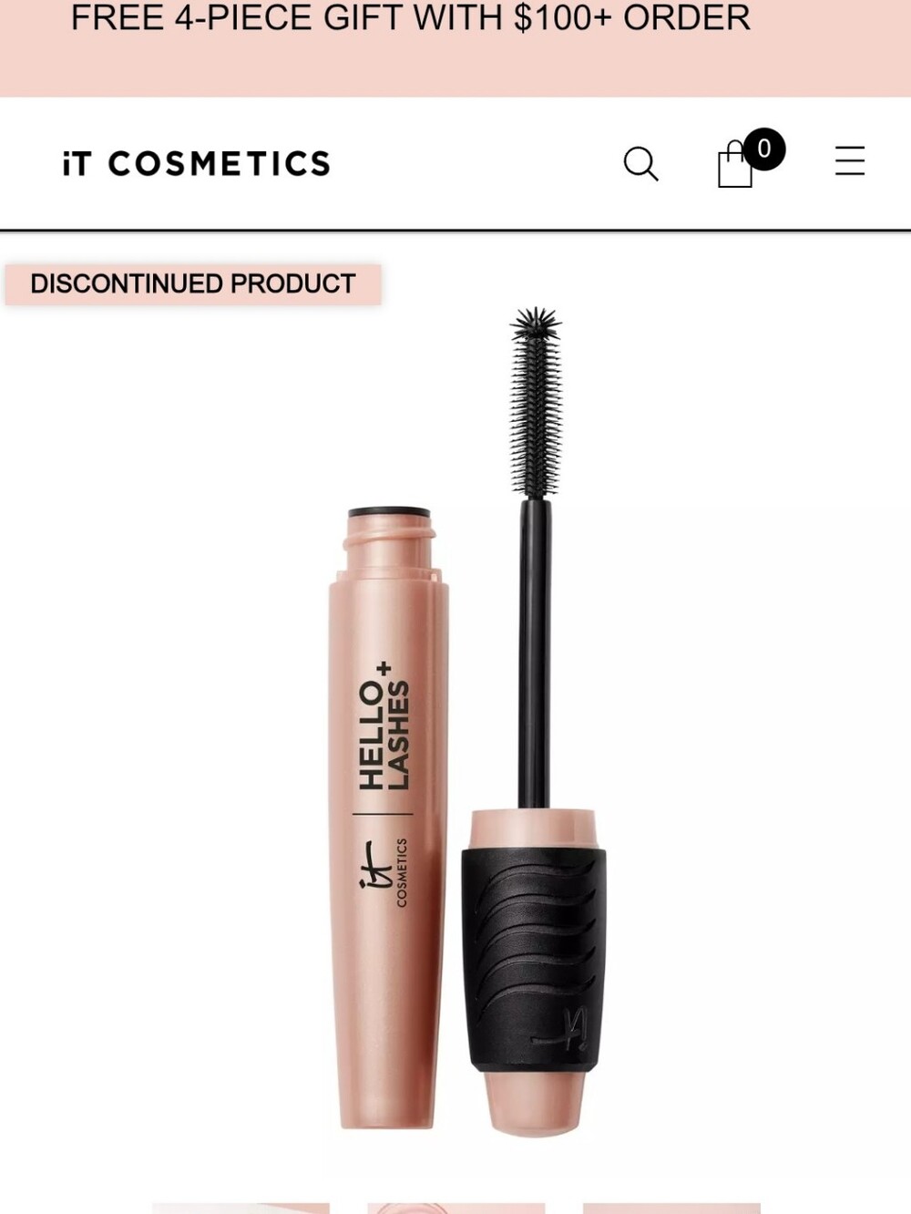 it cosmetics Hello Lashes+ Mascara — Black
